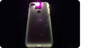 Smartphone with Purple Brand Ink Light Tabs
