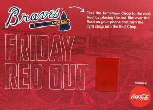 Atlanta Braves Red Out Smartphone Light Tabs