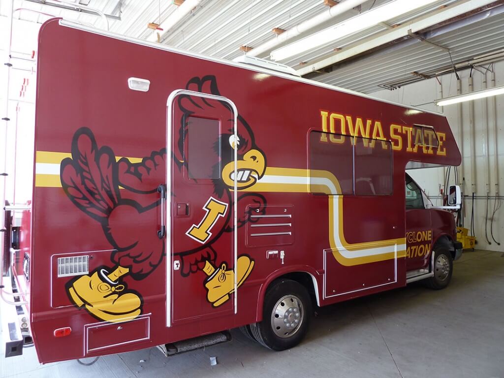 Iowa state vehicle wrap example