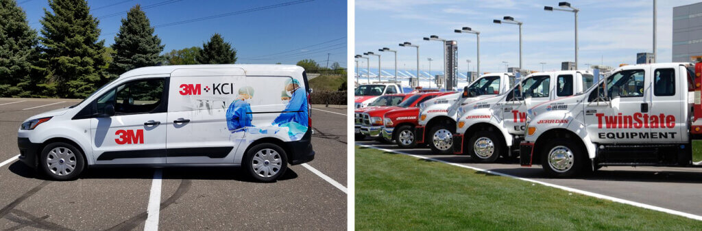Commercial and fleet vehicle wrap examples