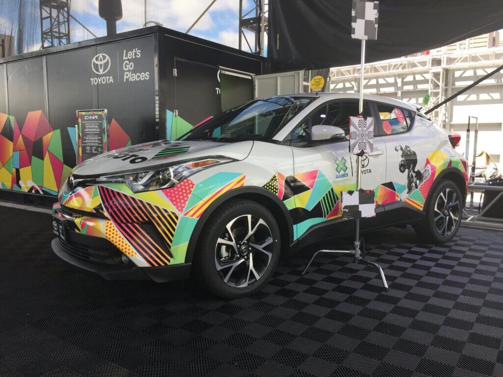 X Games Toyota car wrap
