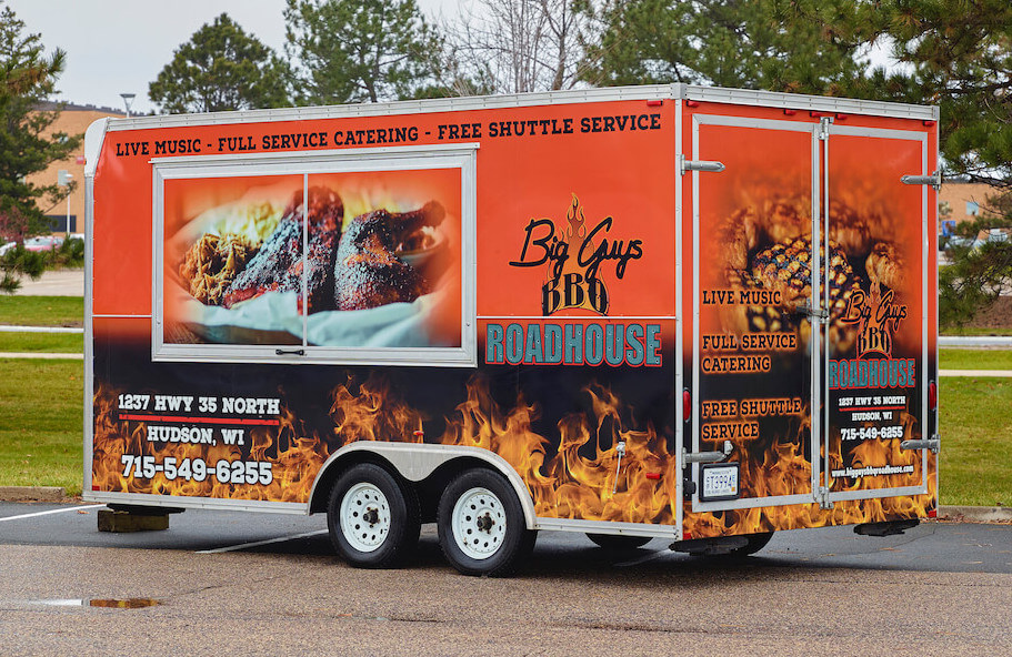 Big Buys BBQ Roadhouse food truck wrap