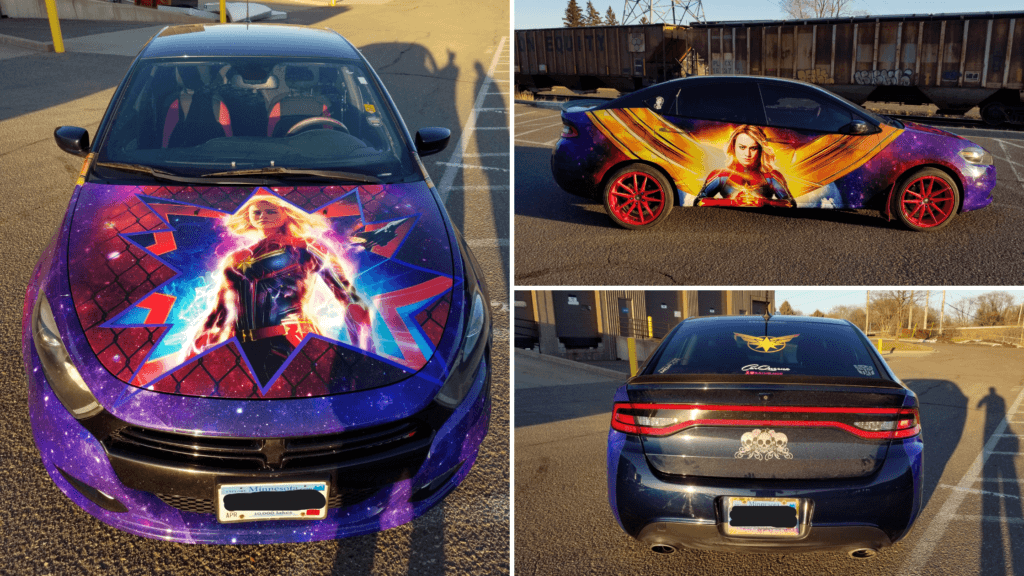 Captain Marvel Car Wrap - Brand Ink