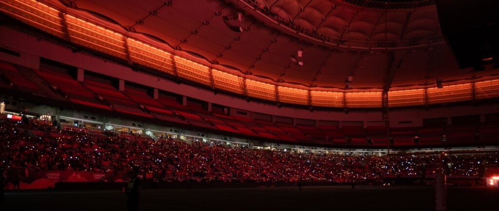 BC Place Stadium Smartphone Light Tabs Orange After Dark 2 - Brand Ink