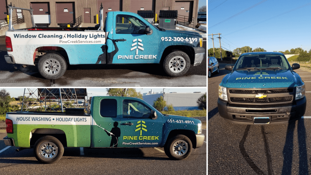 Pine Creek Service Truck Branding