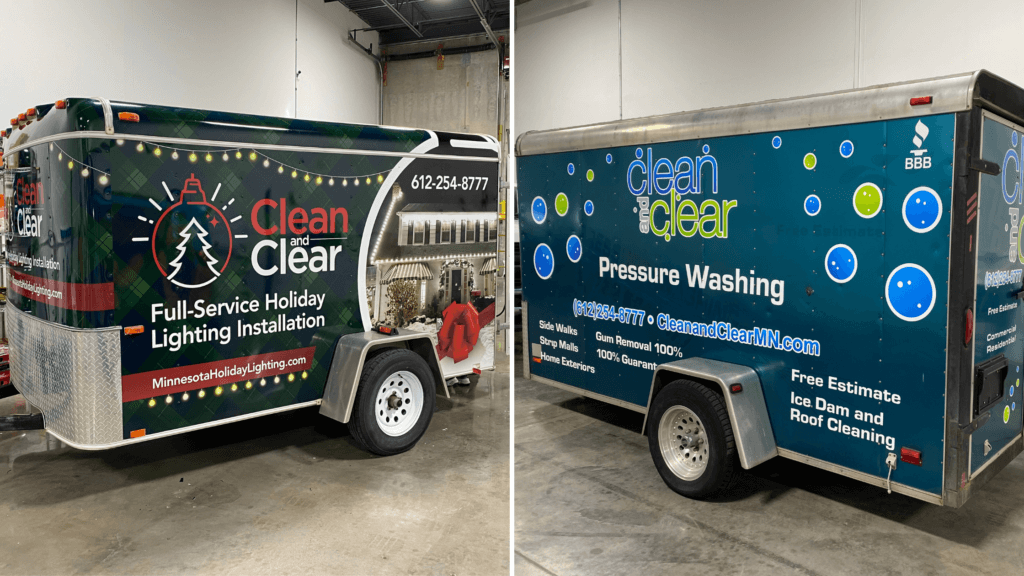 Clean & Clear Wrap for Trailer